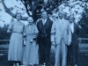 1935. Dotter till Hans Olsson fostermor, hans fostermor Gertud Elisabet Persson?, Hans Olsson, Olof August Hansson och hans syster Anna Kristina. (Martin Olson Seattle)