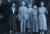 1935. Anna Kristina syster till, Olof August Hansson, Ingeborg Olsson, Hans Olssons fostermor Gertrud Elisabet Persson? och hennes dotter. (Martin Olson Seattle)