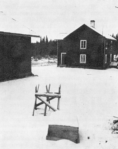 Tand "nya" Kalkbruk manskapsbyggnad. foto från 1940.